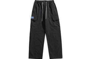 Брюки-карго унисекс 33TH, Черные брюки + черная рубашка