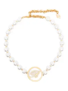 Ожерелья с логотипом Blumarine, золотистый