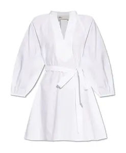 Платье с V-образным вырезом Tory Burch, белый