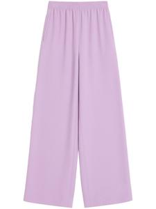 Valentino Garavani шелковые расклешенные брюки, фиолетовый