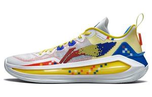 Баскетбольные кроссовки Liren 3 V2 унисекс с низким верхом желтые/красные/синие Lining