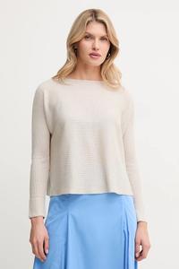 Свитер с добавлением льна Max&Co., бежевый