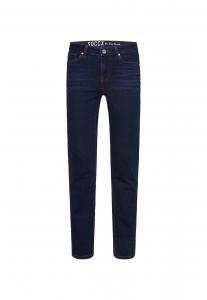 Джинсы облегающего кроя Soccx, темно-синий деним