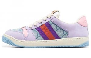 Кроссовки Gucci Screener Skateboarding, голубой/синий/красный