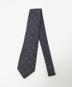 Галстук BIANCH Pin Dot Jacquard United Arrows, цвет Dk.Gray
