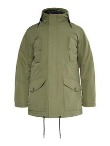 MO Мужская стеганая куртка-анорак цвета «оливковый хаки»