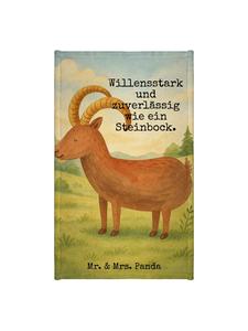 Mr. & Mrs. Panda Полотенце с изображением знака зодиака Козерог и надписью белого цвета