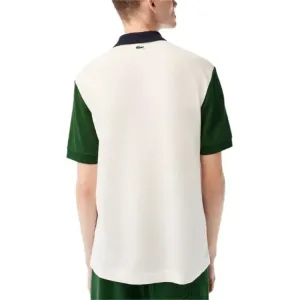 Футболка-поло мужская с воротником-поло умеренного прямого кроя LACOSTE, e3l/marine синий