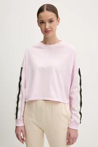 Лонгслив хлопковый Dkny, розовый