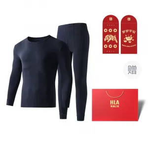 Термобелье для мужчин HLA, темно-heather серый 8016 (mock neck 210g)