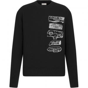 Свитшот с принтом логотипа DIOR, черный