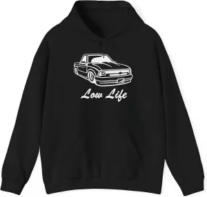 Худи Unisex Heavy Blend с логотипом Low Life Lowered Logo s10 Truck