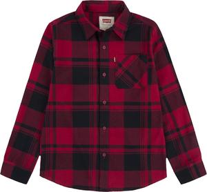 Рубашка Levi's для мальчиков с длинным рукавом из фланели, Black