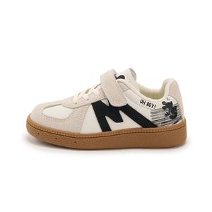 Disney Микки серия нескользящие амортизирующие износостойкие легкие низкие скейтбордские кроссовки женские бежево-черные, цвет Beige Black