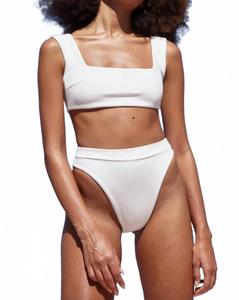 Винтажные шорты-бикини из крепа в цвете слоновой кости Haight