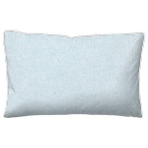 Наволочка из меланжевой фланели Biberna Zordo, хлопок - нежно-голубой - 40 х 80 см