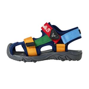 MIKI HOUSE Дышащие высокие кроссовки для малышей Navy Blue Yellow