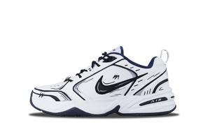Nike Кроссовки Air Monarch 4 840 Anime Slip, устойчивые к истиранию, низкие, массивные, унисекс, черно-белые