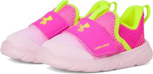 Кроссовки Under Armour Kids Flash, цвет Prime Pink/Rebel Pink/High Vis Yellow