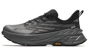 Коллекция беговых кроссовок для бега для мужчин с низким верхом, черного цвета/вулканического пепла Anta