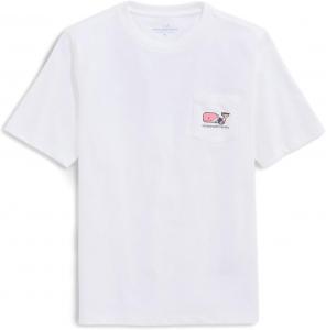 Футболка Vineyard Vines Kids Football Bts Short Sleeve Tee, цвет White Cap