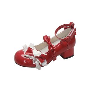 Туфли Мэри Джейн на массивном каблуке Women's Medd, красный