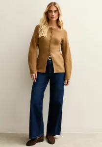 Компактный кардиган удлиненного кроя New Look, Camel