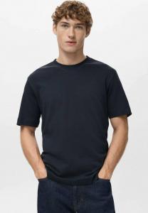 Футболка Mango Basic T-shirt, Marineblau/Royal Blue