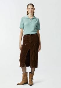 Рубашка поло EVOLUTO Pinko, цвет Stone Blue Denim