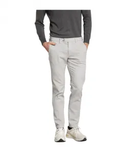 Узкие атласные брюки-чиносы Mason'S, серый