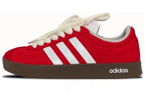 Adidas Кроссовки для скейтбординга Vl Court Classic, нескользящие, износостойкие, легкие, унисекс, красные, белые