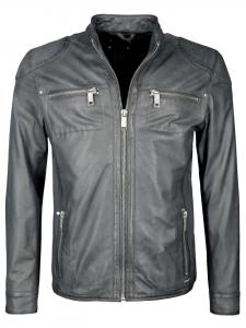 Кожаная куртка Maze Flint, серый