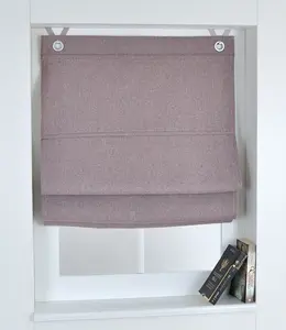 Римская штора / люверсная штора, затемнение, затемнение, не требует сверления, коричневая, 60 х 130 см