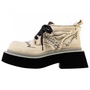 Ботинки Martin 6,5 см женские Wonderful couple, Denim White