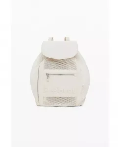 Женский рюкзак Medium mesh на шнурке Desigual, коричневый/бежевый