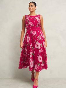 Платье в цветочек от карли Hobbs, розовый/разноцветный