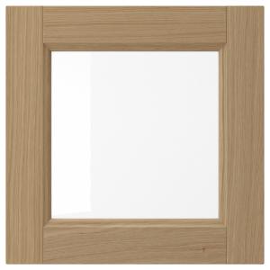 Стеклянная дверь IKEA, 40x40 см, цвет oak