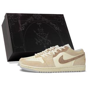 Кроссовки Air 1 для скейтбординга, унисекс, низкие, бежевый/коричневый Jordan