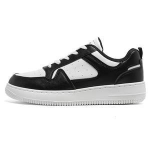 NANJIREN Антискользящие и износостойкие низкие скейтерские кроссовки для мужчин с эффектом увеличения роста - черные, цвет Black