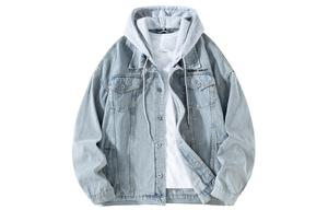 BOBBY ABLEY Джинсовая куртка унисекс, Blue Denim Hooded