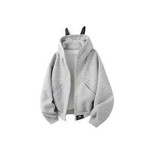 Толстовка Unisex Hooded Moderate Cardigan ZIAREL, серый