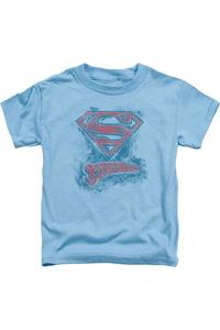Футболка с принтом "Супермен: Набросок" для малышей Gildan, синий