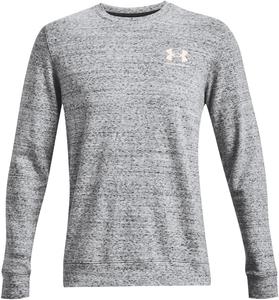 Футболка Under Armour Mens Rival Terry с длинным круглым вырезом, (112) Onyx White/Onyx White
