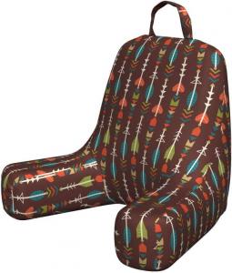 Чехол для подушки для чтения Ambesonne Arrow, красочный, абстрактный, с геометрическим узором на коричневом фоне, мягкий, без наполнителя, маленький размер, многоцветный., Multicolor