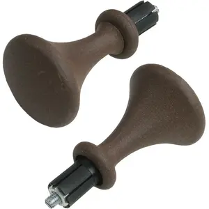 Наконечник карниза Liedeco "наконечник, концевая кнопка-конус "Esperanca" для стержней 16 мм", (2 шт.), насадка, концевая кнопка, цвет rostbraun