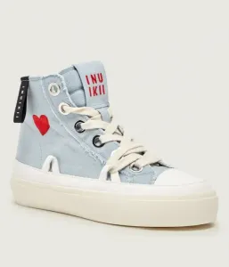 Спортивные кроссовки MATILDA HIGH top DISTRESSED Inuikii, небесно-голубой