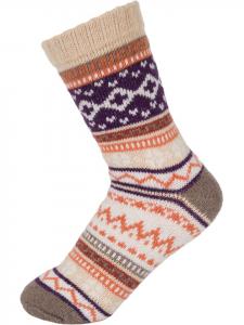 Носки styleBREAKER Stricksocken mit Norweger Muster, цвет Beige-Taupe