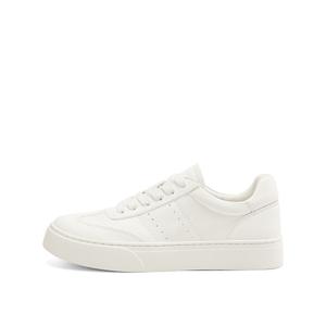 Rosa Bianca Легкие низкие скейтерские кроссовки для женщин с эффектом увеличения роста белые на овчинной стельке, цвет White Sheepskin Insole