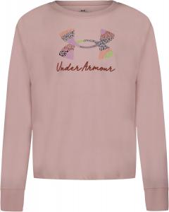 Under Armour футболка для девочек, короткий рукав, круглый вырез, легкая и дышащая, Mountain Range Prime Pink