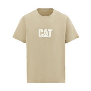 Футболка мужская CAT, светлый хаки